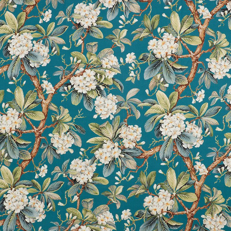 Decor Fabric Canvas flowering tree – ocean blue,  image number 1