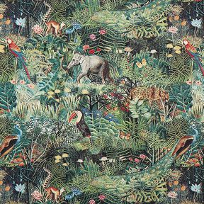 Decor Fabric Tapestry Fabric jungle – black/dark green, 