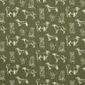 Decor Fabric Canvas Dogs – dark pine/cream,  thumbnail number 1