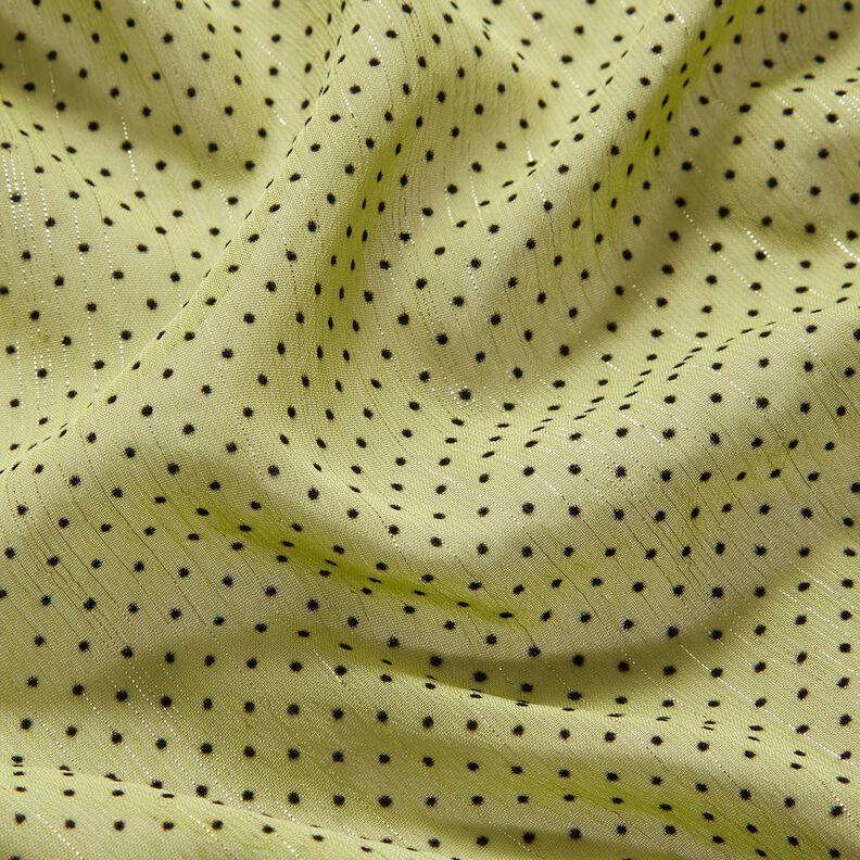 Glitter stripes and dots chiffon – light olive,  image number 2