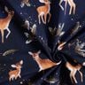 French terry enchanting reindeer | Glitzerpüppi – midnight blue/copper,  thumbnail number 3