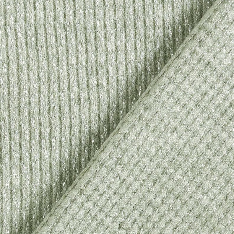 glitter ribbed knit – reed/silver,  image number 3