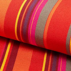 Outdoor Deckchair fabric Longitudinal stripes 45 cm – red/lilac, 