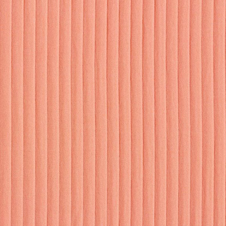 Stretch jacquard 3D stripes | Fibre Mood – salmon,  image number 1