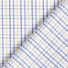 Cotton fabric grid check – white/blue,  thumbnail number 4