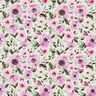 Sea of flowers cotton poplin – pastel violet/white,  thumbnail number 1