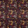 Viscose Jersey abstract splashes of colour – black/burgundy,  thumbnail number 1