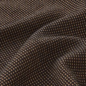 Wool blend small circles – black brown/beige, 