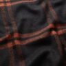 Coat fabric wool blend tartan – terracotta/black,  thumbnail number 2