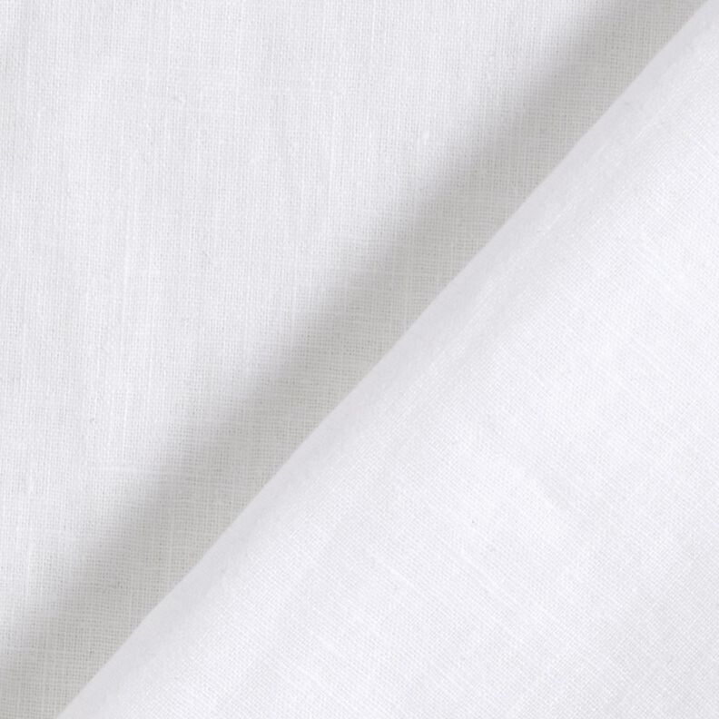 Lightweight linen blend pre-washed – white,  image number 4