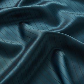 Lining Fabric Jacquard Vertical stripes – petrol, 