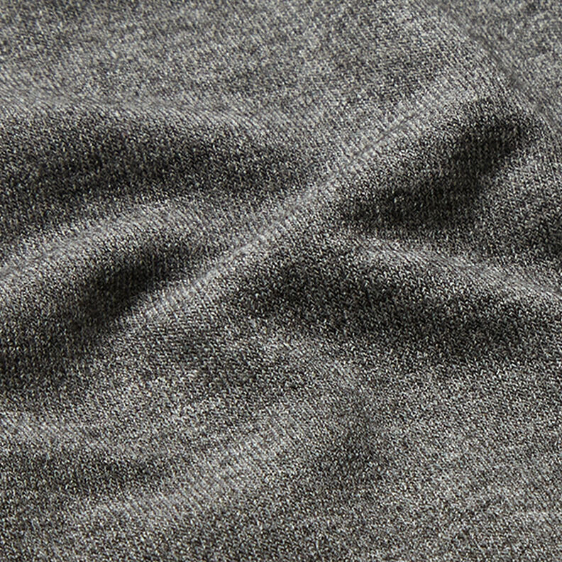 Mottled Viscose Blend Jersey – dark grey,  image number 2