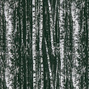 Decor Fabric Half Panama birch forest – black/white, 