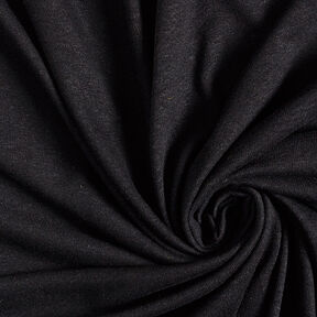 Viscose linen blend fine knit – black, 
