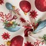 Decor Fabric Canvas Christmas Tree Baubles – natural/carmine,  thumbnail number 3