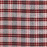 Flannel Check and Herringbone – burgundy/dark grey,  thumbnail number 1