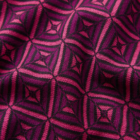 Diamonds knitted jacquard – intense pink/lilac, 