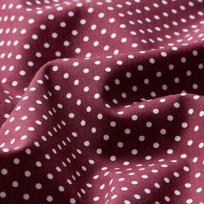 Cotton Poplin Mini polka dots – burgundy/white, 
