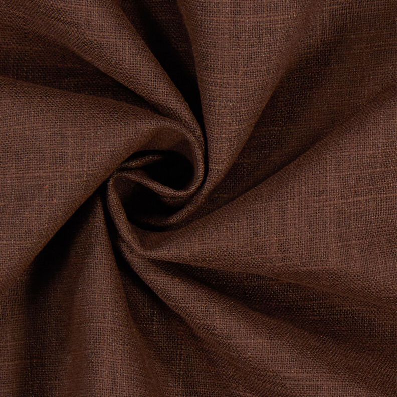 Linen fabric Ramie mix medium – dark brown,  image number 3
