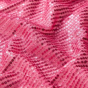 Sequin fabric vertical stripes – intense pink, 