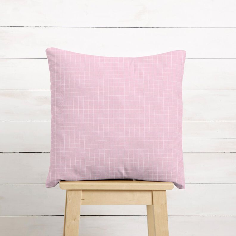 Cotton Cretonne Grid check – light pink,  image number 7