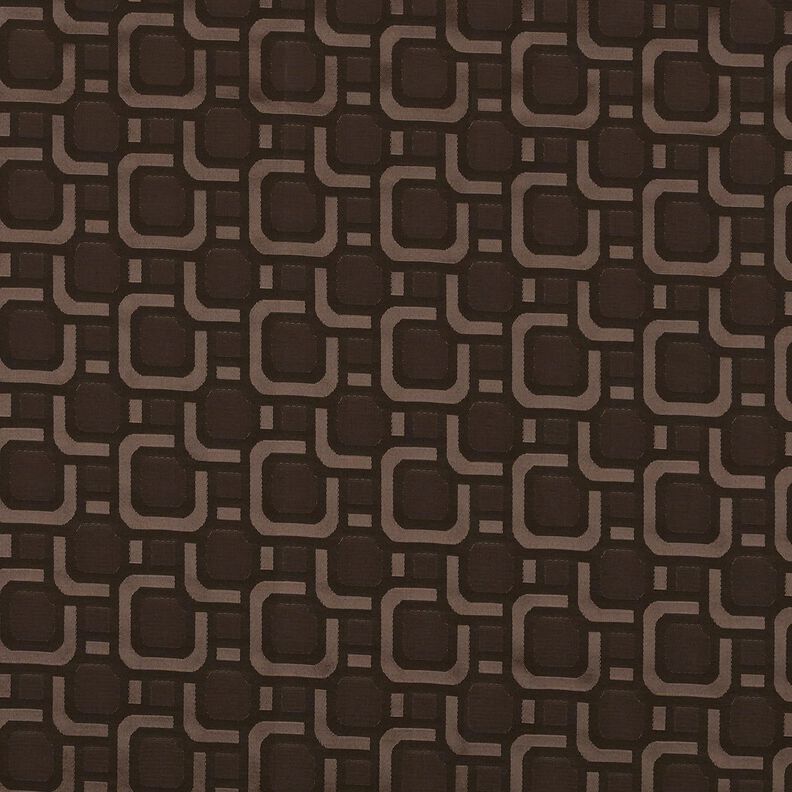 Lining Fabric Jacquard Retro Pattern – dark brown,  image number 1