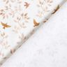 GOTS Cotton Jersey Branches & Birds Digital Print – white/copper,  thumbnail number 4