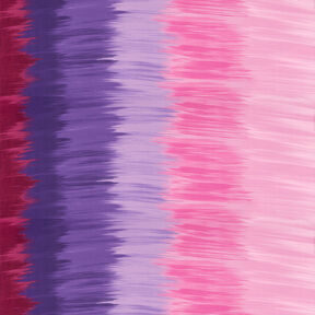 Viscose Jersey Colour gradient vertical stripes – aubergine/mauve, 