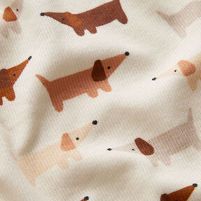Ribbed Jersey Dachshund – offwhite, 