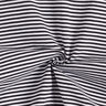 Ribbing Striped tubular fabric – black/white,  thumbnail number 3