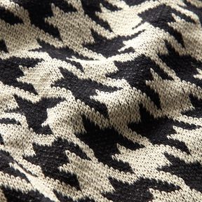 Houndstooth knit – light beige/black, 