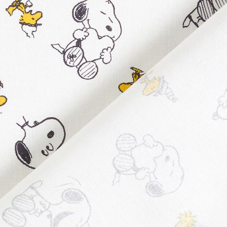 Cotton poplin licensed fabric Snoopy & Woodstock | Peanuts ™ – white,  image number 4