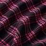 Stretch trouser fabric tartan – black/intense pink,  thumbnail number 2