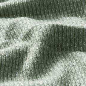 glitter ribbed knit – reed/silver, 