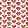 Cotton Poplin Superman logo Licensed Fabric | DC Comics – white,  thumbnail number 1