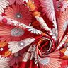 Cotton Cretonne large retro flowers – dark red/pink,  thumbnail number 3