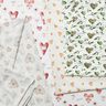 Cotton Jersey watercolour hearts Digital Print – ivory/blue grey,  thumbnail number 5