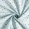 Cotton Poplin Stripes and dots Digital Print – ivory/sky blue,  thumbnail number 3