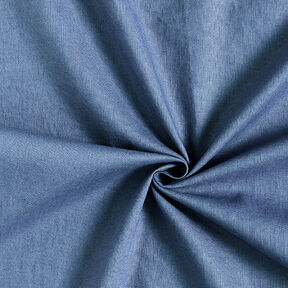 Linen Cotton Blend Plain – steel blue, 