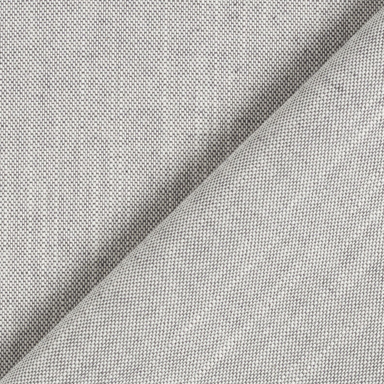 Decor Fabric Half Panama Subtle Texture – slate grey/light beige,  image number 4