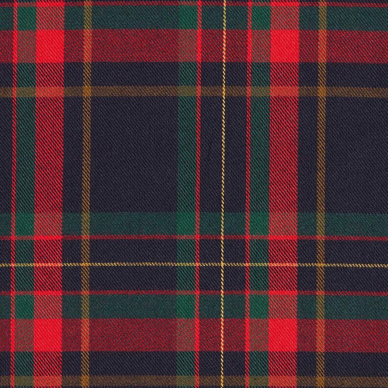 Viscose mix tartan – fir green/carmine,  image number 1