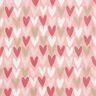 Cotton Poplin hearts – light dusky pink,  thumbnail number 1