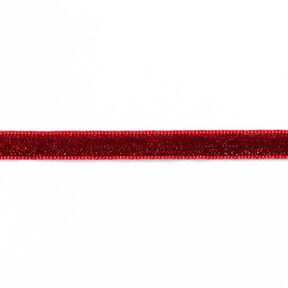 Velvet ribbon Metallic [10 mm] – carmine, 