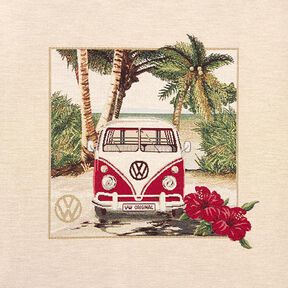 Decor Fabric Tapestry Piece VW Bus – natural/red, 