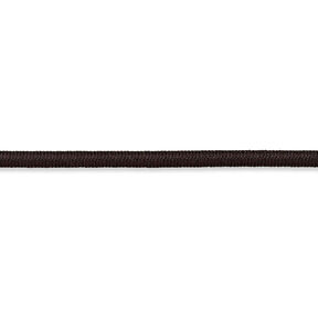 Elastic cord [Ø 3 mm] – black brown, 