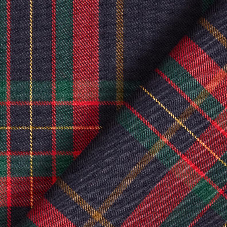 Viscose mix tartan – fir green/carmine,  image number 4