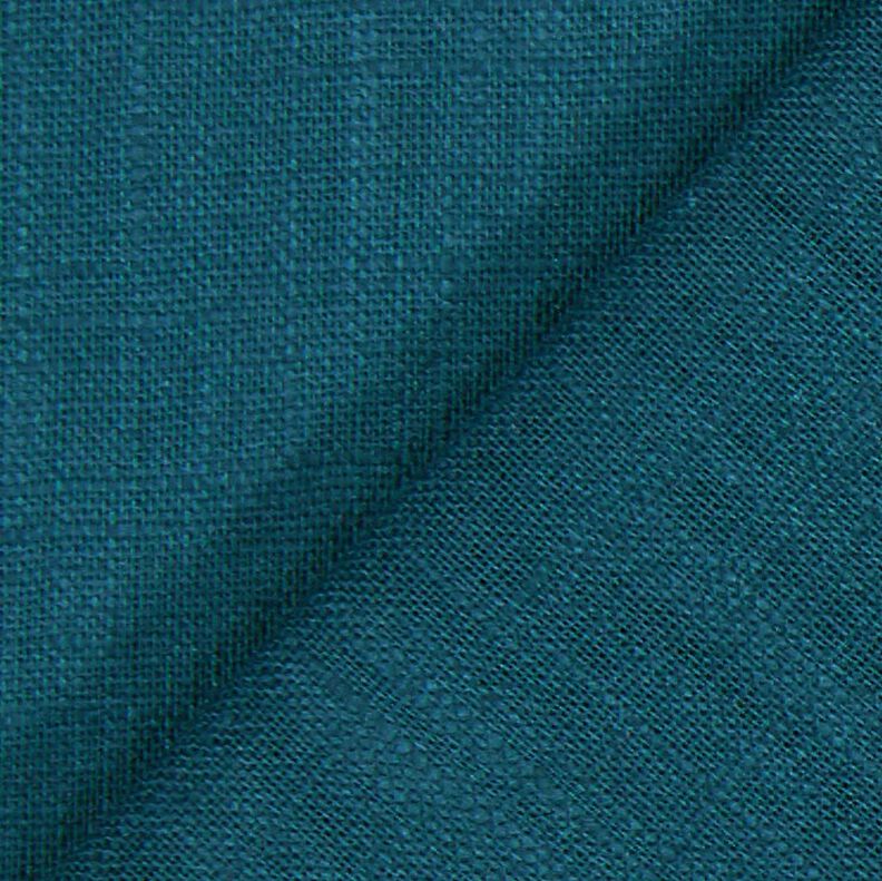 Linen fabric Ramie mix medium – petrol,  image number 4