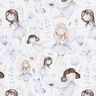 Cotton Poplin Flower fairies Digital Print – white,  thumbnail number 1