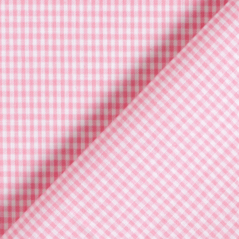 Cotton Vichy check 0,2 cm – pink/white,  image number 4