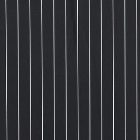 stretch pinstripe trouser fabric – black/white, 